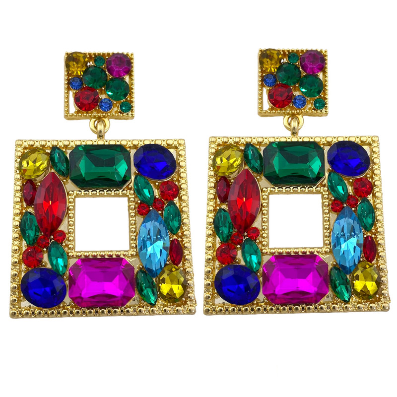 گوشواره زنانه وای اس ایکس مدل مربع کد E4548