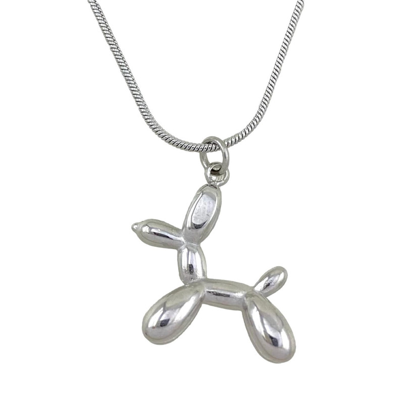 گردنبند زنانه مدل سگ بادکنکی کد N4502