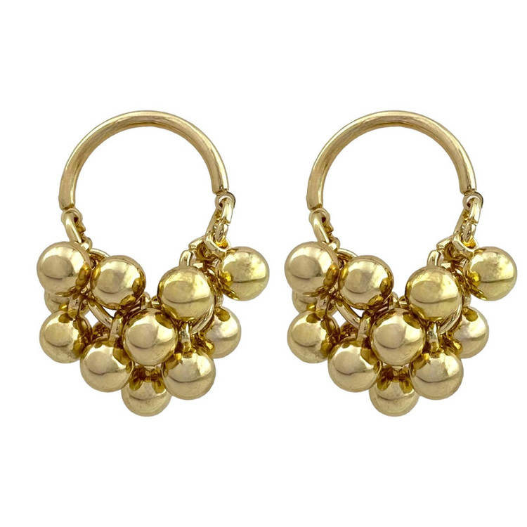 گوشواره زنانه مدل گوی توپی کد E5206