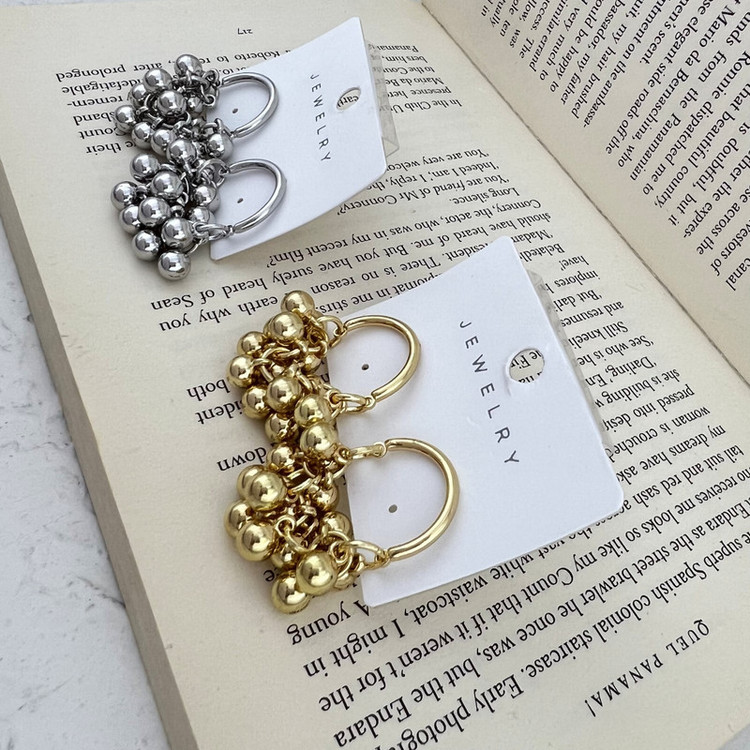گوشواره زنانه مدل گوی توپی کد E5206