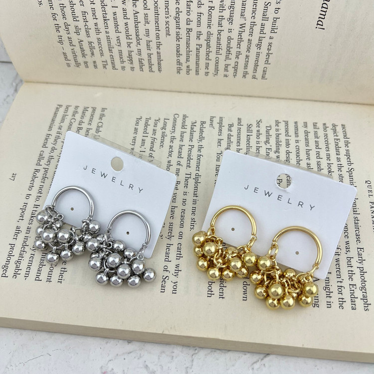 گوشواره زنانه مدل گوی توپی کد E5206