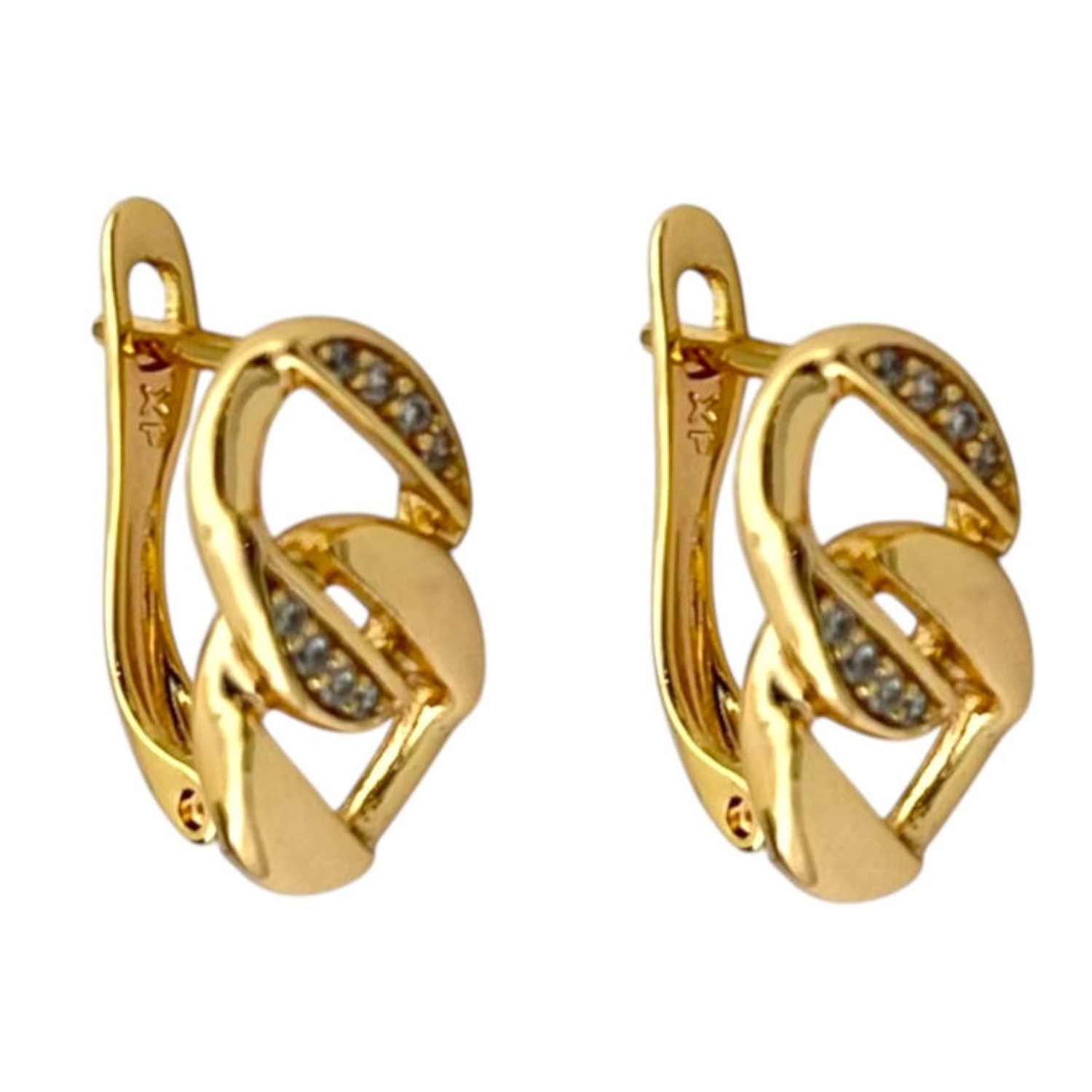 گوشواره زنانه ژوپینگ مدل کارتیه کد E6031