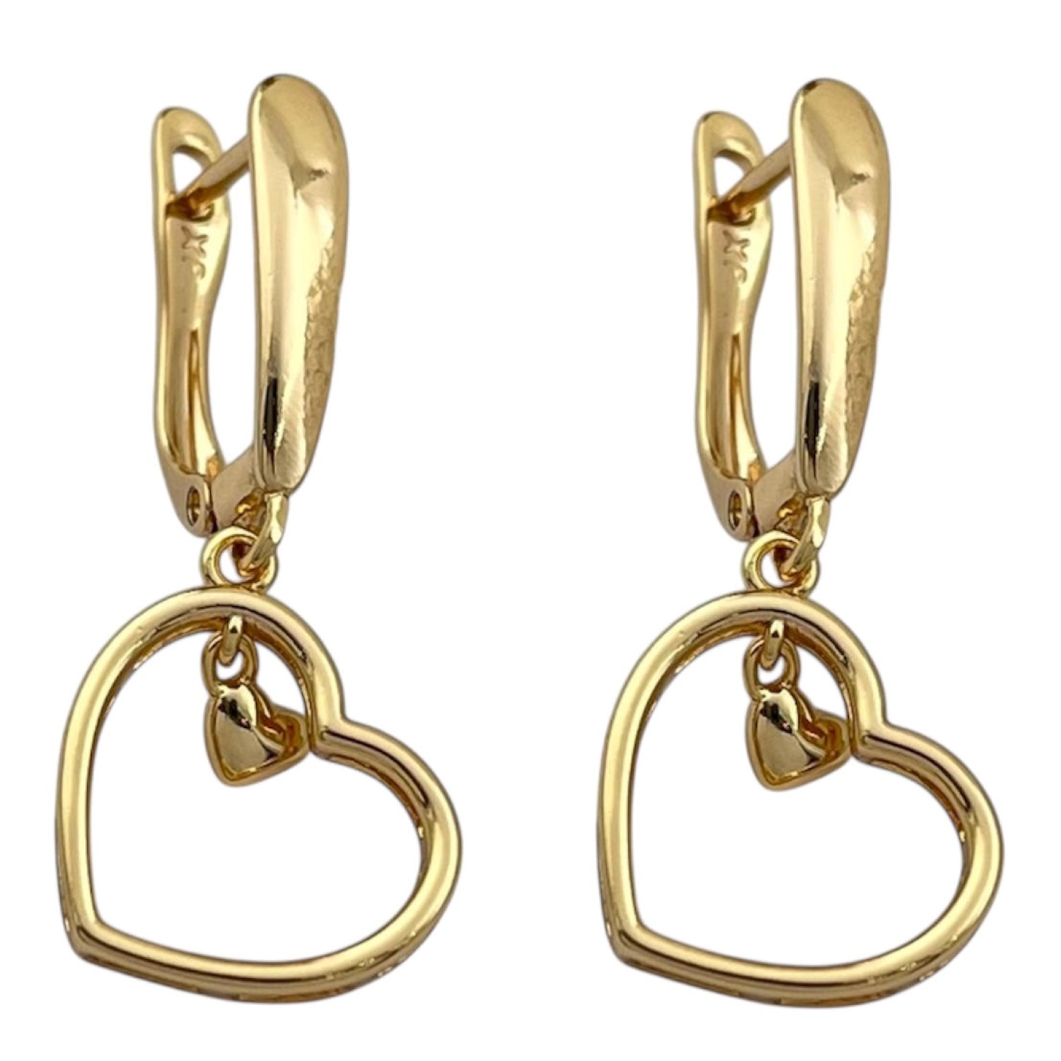 گوشواره زنانه ژوپینگ مدل قلبی کد E5998