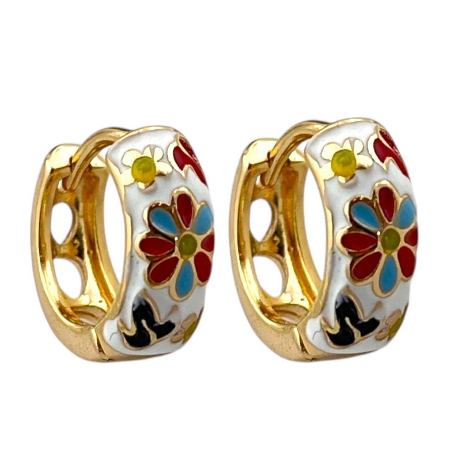 گوشواره زنانه ژوپینگ مدل میناکاری کد E5995