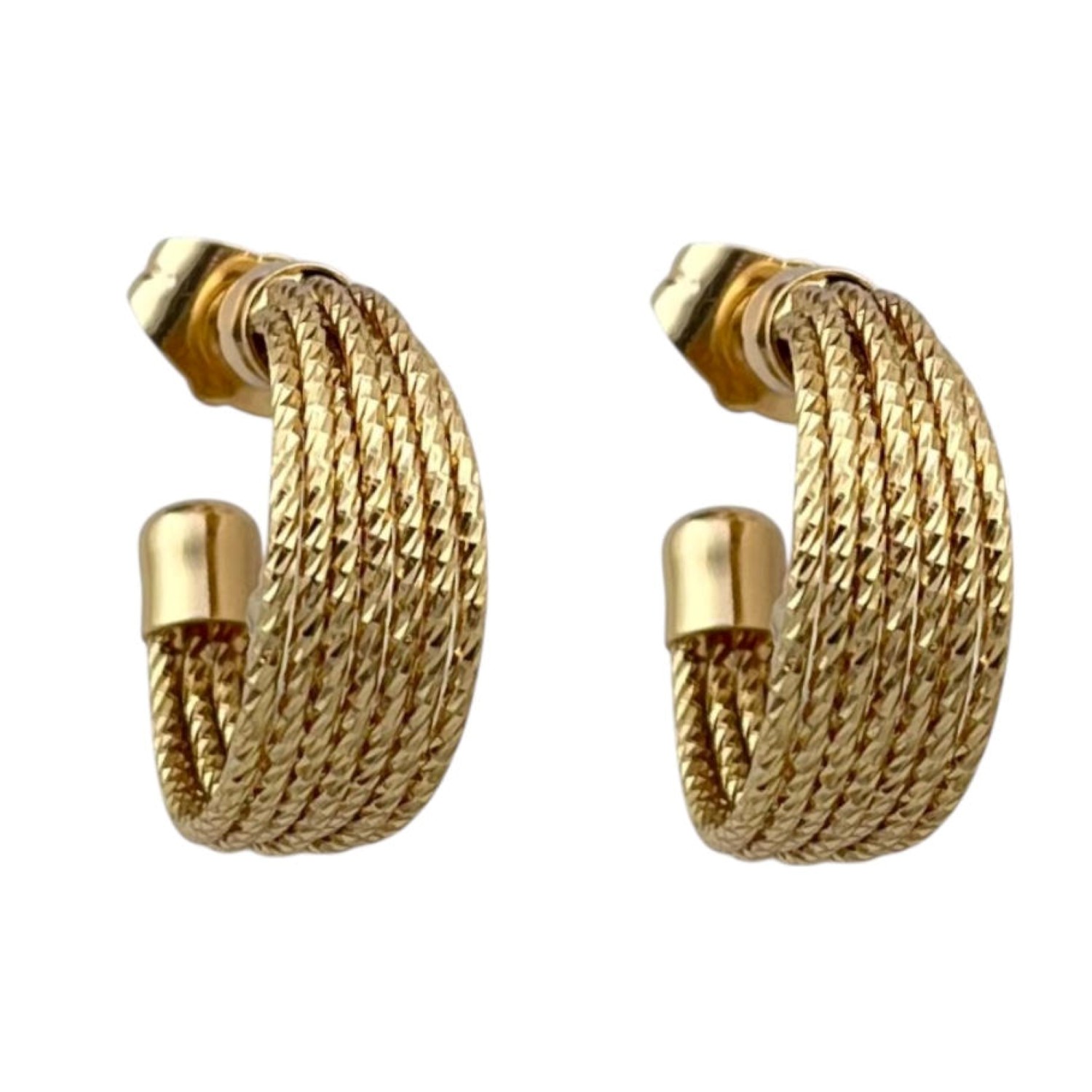 گوشواره زنانه ژوپینگ مدل حلقه کد E5958