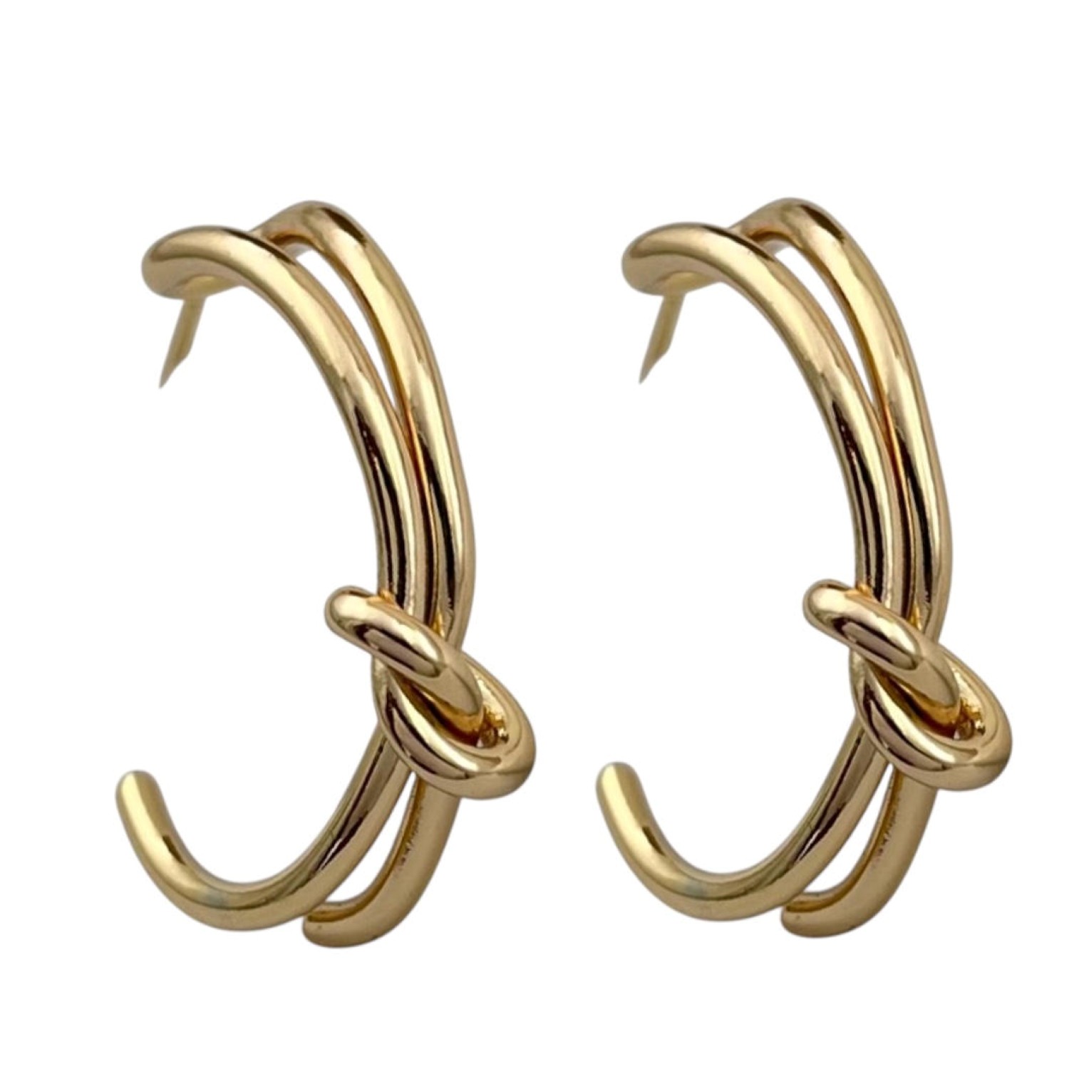 گوشواره زنانه ژوپینگ مدل گره  کد E5957