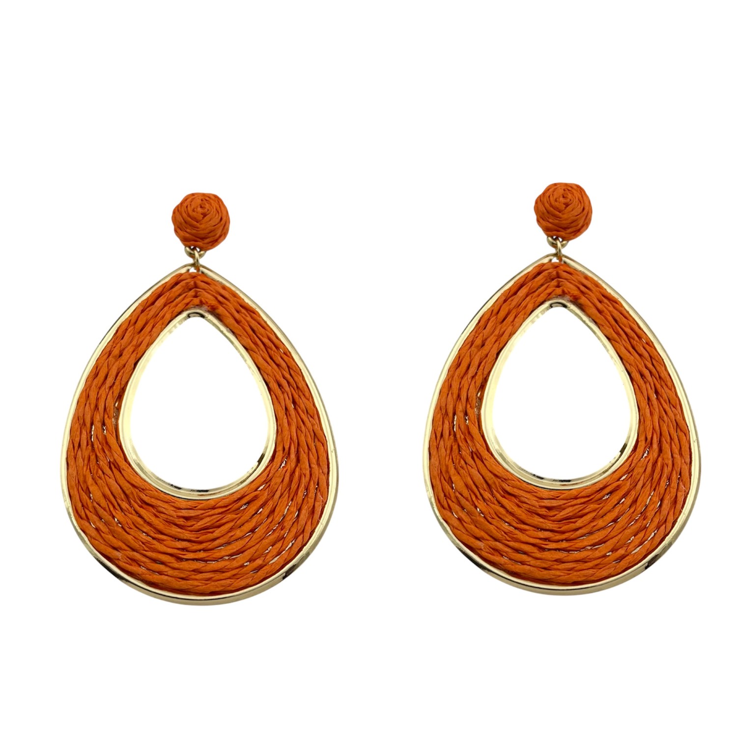 گوشواره زنانه مدل حصیری کد E5907