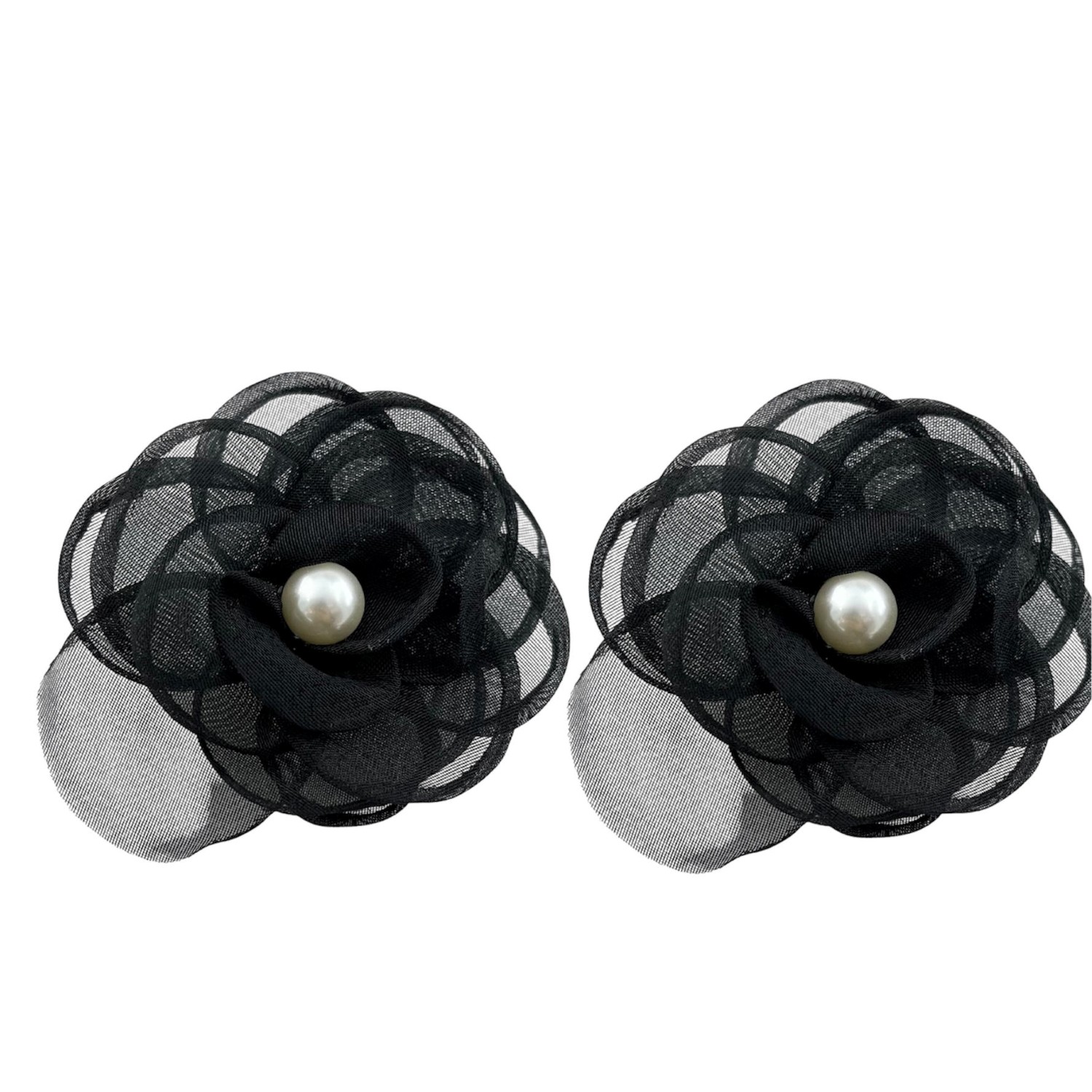 گوشواره زنانه مدل گل پارچه ای کد E5904