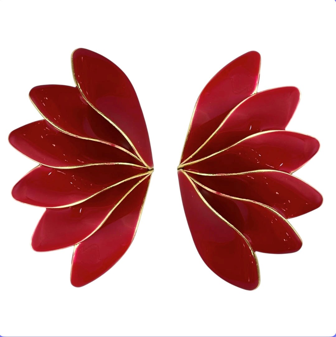 گوشواره زنانه مدل بال  پروانه کد E6110