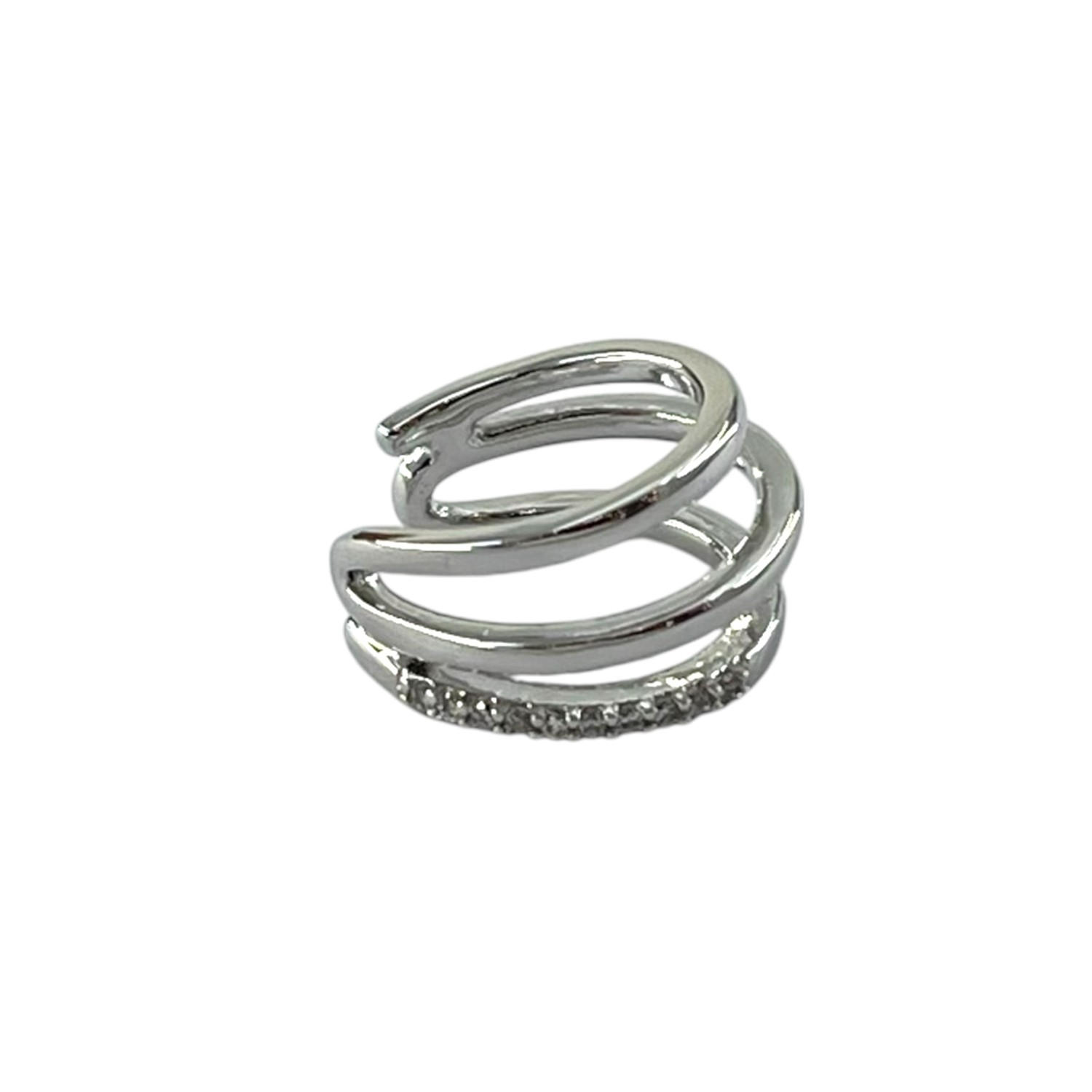 گوشواره ایرکاف ژوپینگ زنانه مدل نگین دار کد E6398