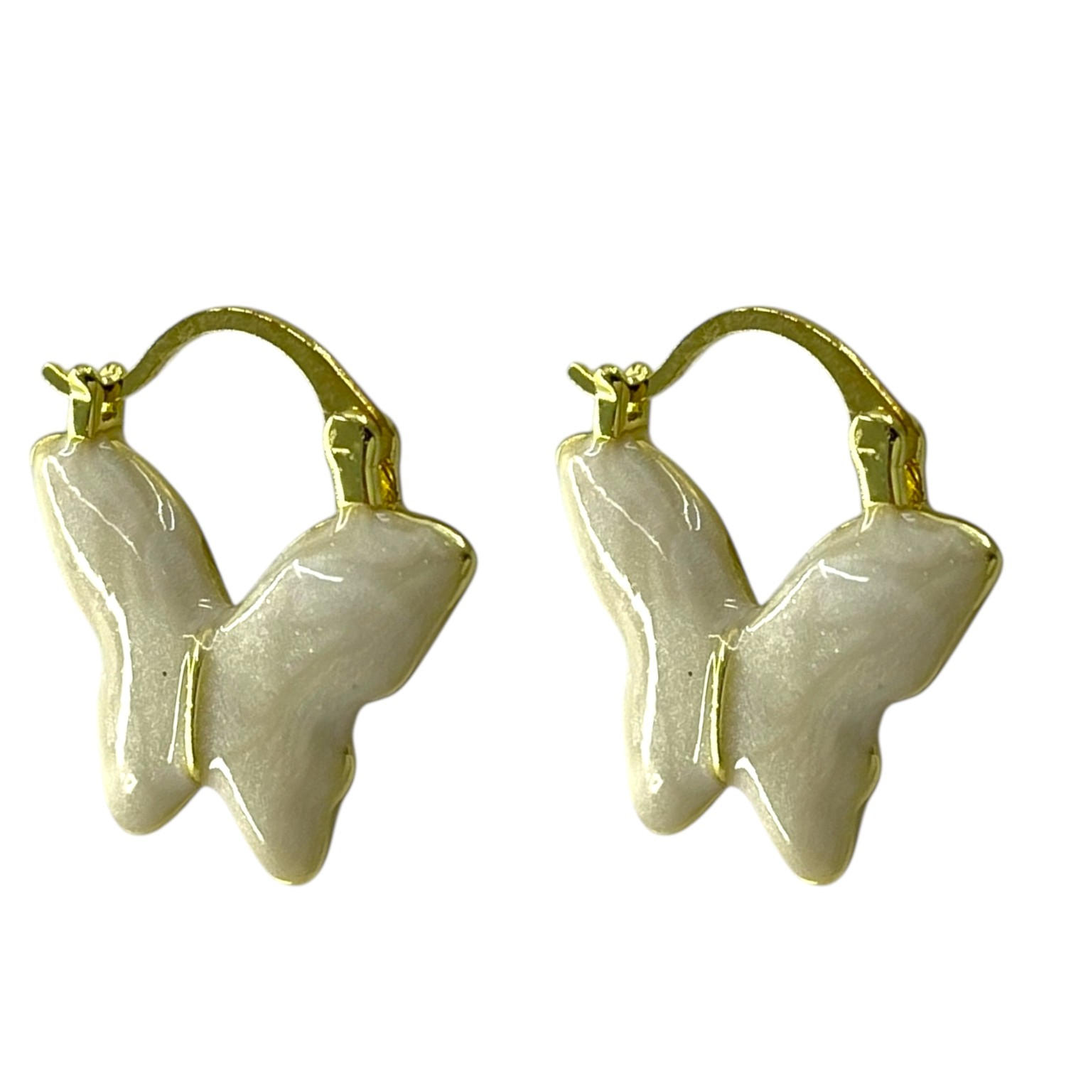 گوشواره زنانه میناکاری مدل پروانه کد E6410