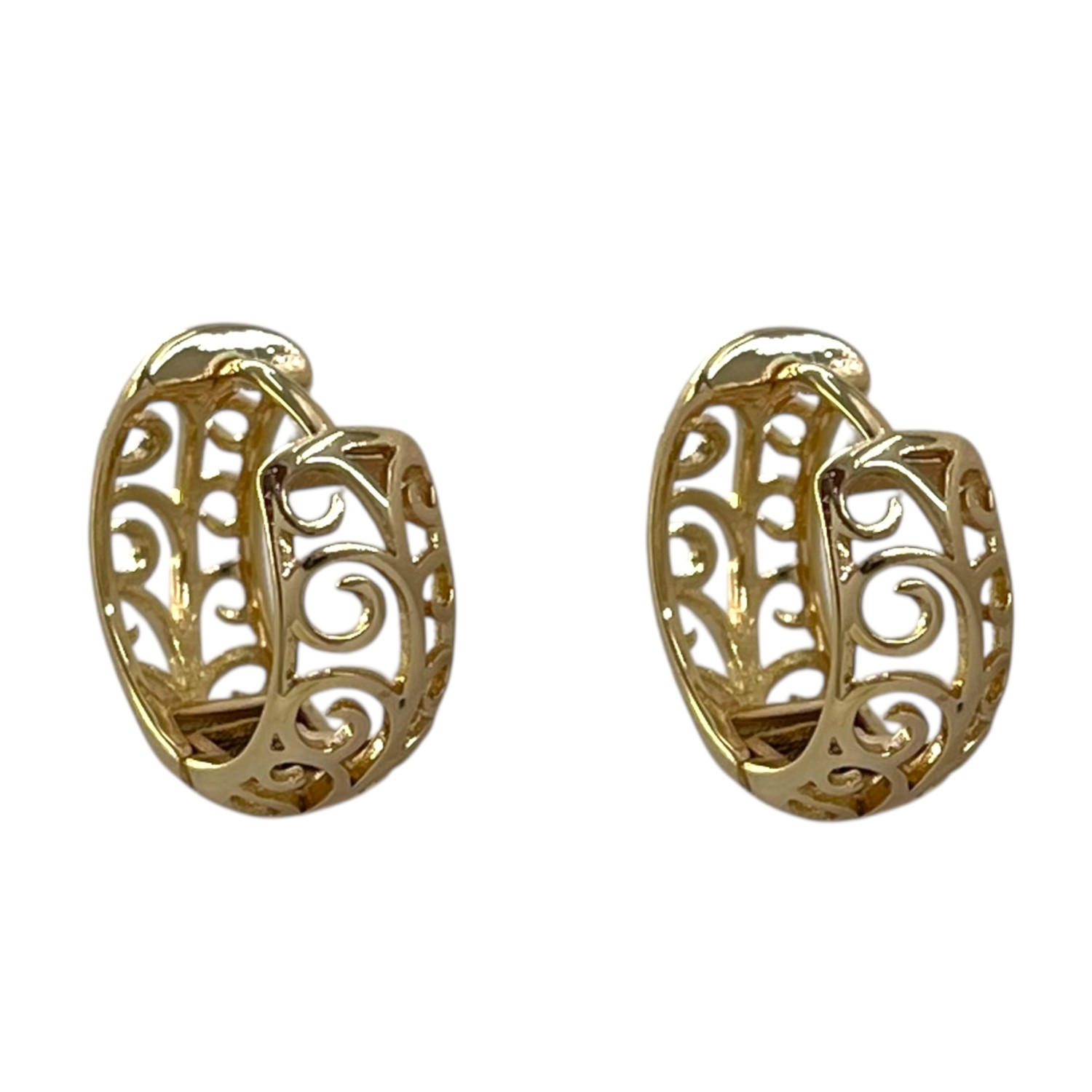 گوشواره زنانه ژوپینگ طرح طلا کد E6472