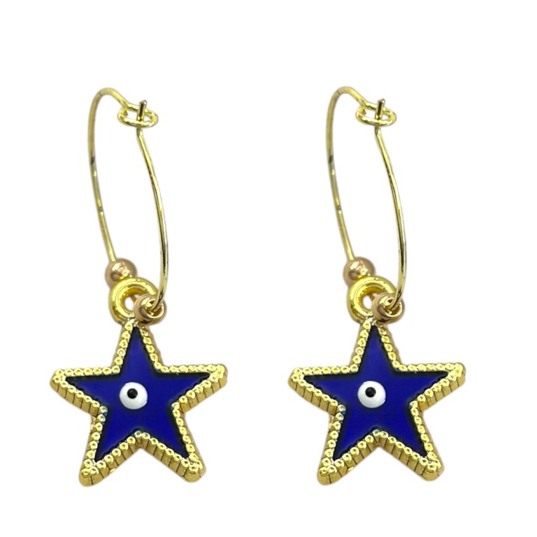 گوشواره زنانه مدل ستاره کد E6521