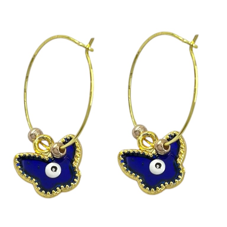 گوشواره زنانه مدل پروانه کد E6522