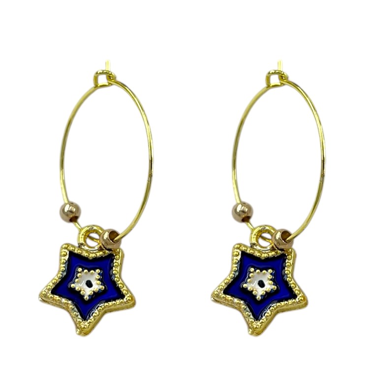 گوشواره زنانه مدل ستاره کد E6525
