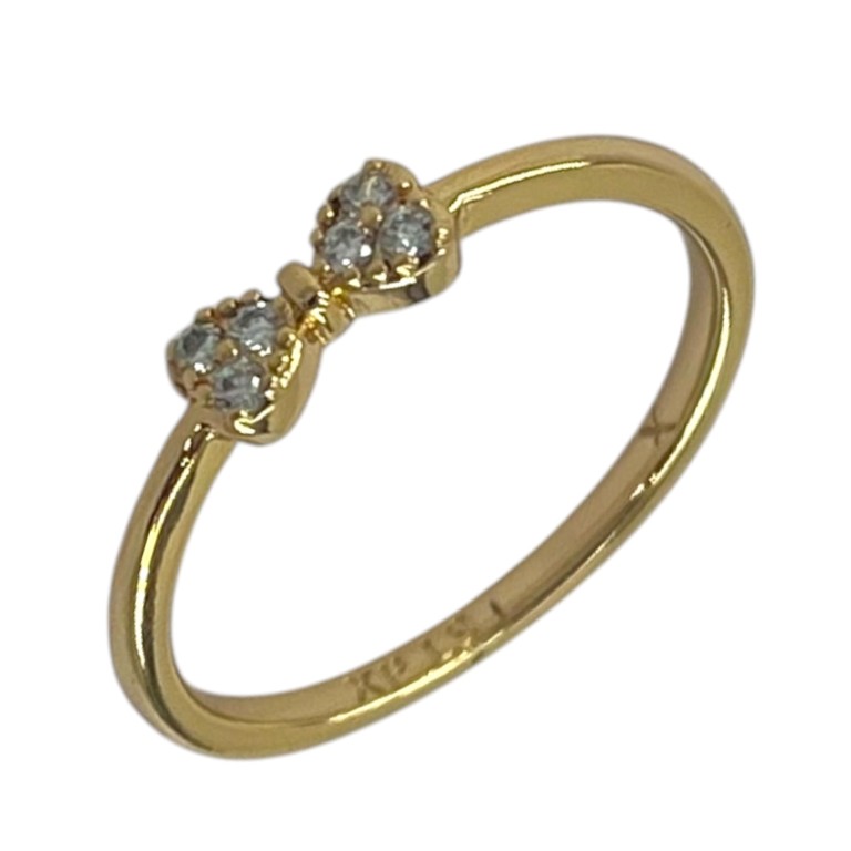 انگشتر زنانه ژوپینگ مدل پاپیون کد R51895