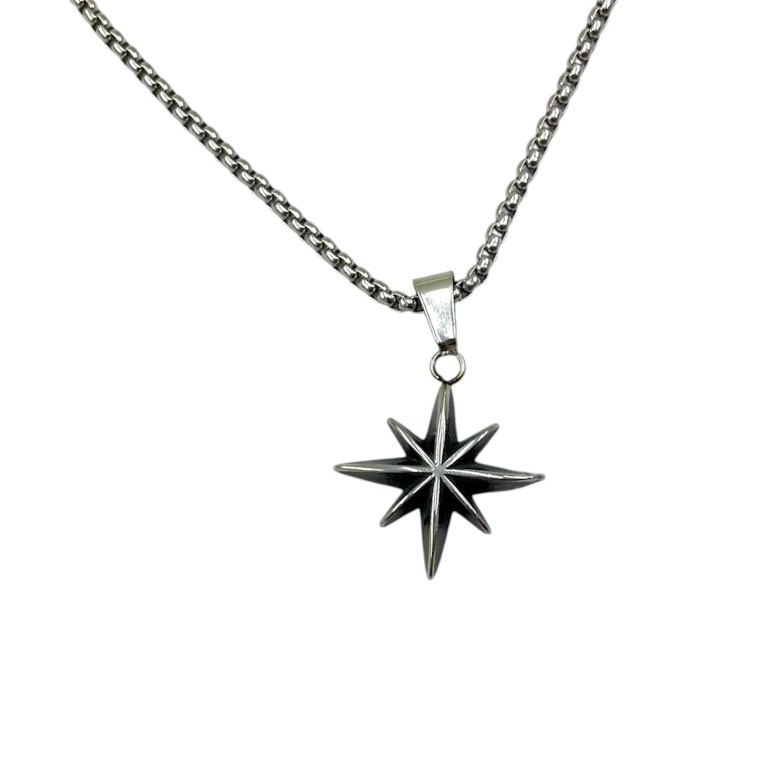 گردنبند مردانه مدل ستاره کد N5305