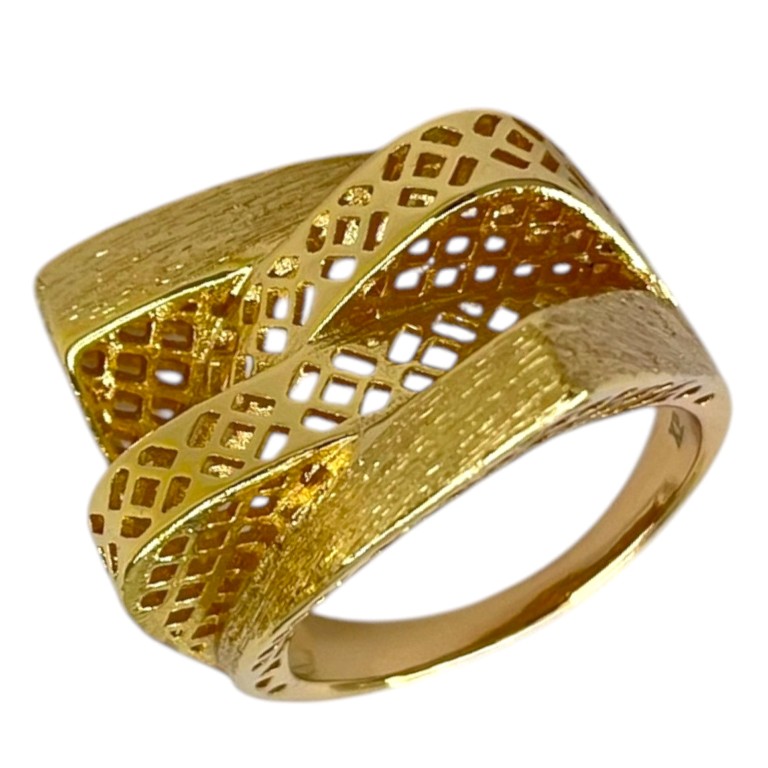 انگشتر زنانه ژوپینگ مدل طرح طلا کد R51906