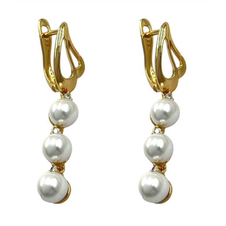 گوشواره زنانه ژوپینگ مدل مروارید کد E6579