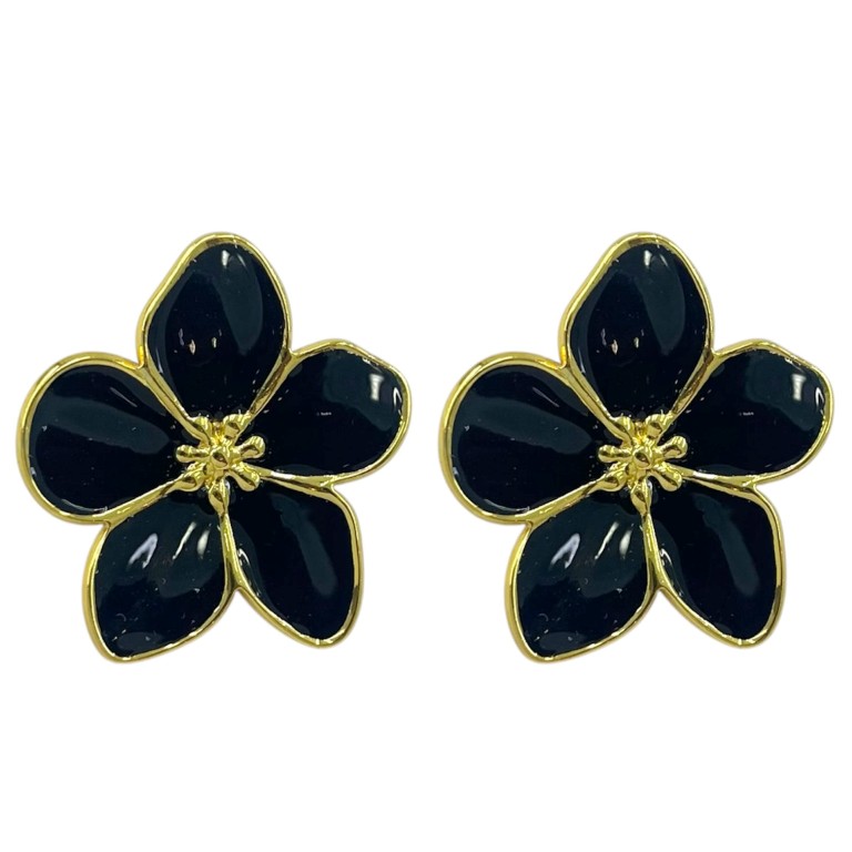 گوشواره زنانه مدل گل میناکاری کد E6601