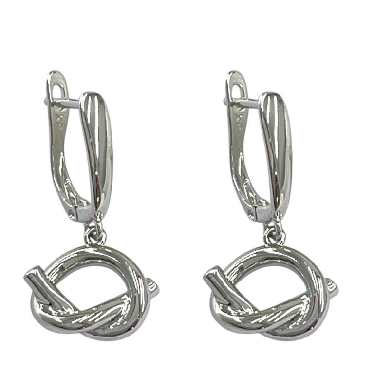 گوشواره ژوپینگ زنانه مدل گره ای کد E6625